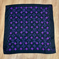 Custom LV printed silky functional scarf in collaborative design by talented designer  ITEM NO.: HF-SF059