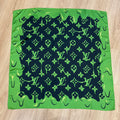 Custom LV printed silky functional scarf in collaborative design by talented designer  ITEM NO.: HF-SF060