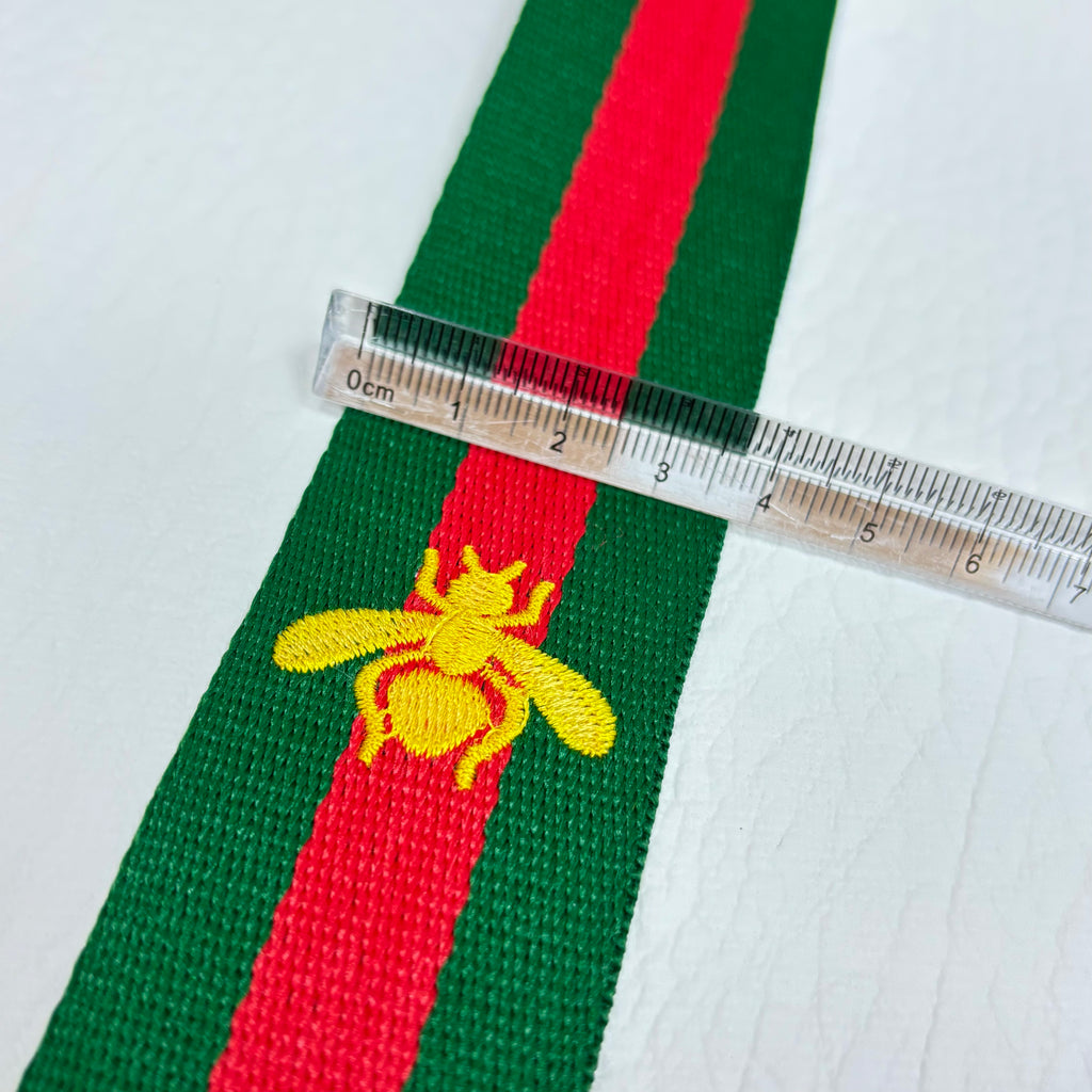 Gucci Multicolor Green Red Bee Style Woven Wrap Band Tape Item NO.: ACC-019