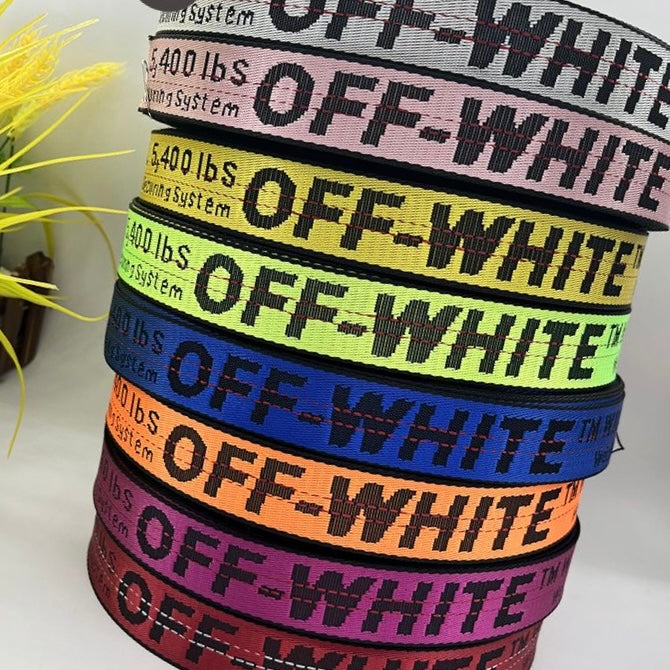 Multicolor Off-White Jacquard Woven Wrap Band Strape Tape Item NO.: ACC-025