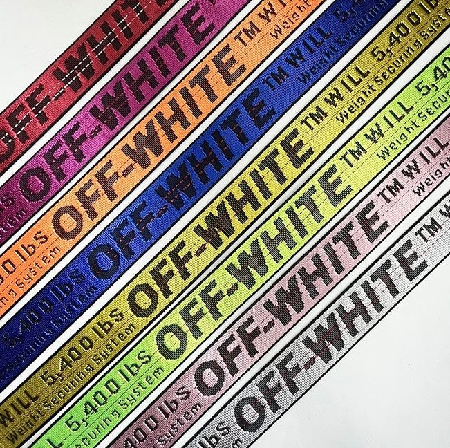 Multicolor Off-White Jacquard Woven Wrap Band Strape Tape Item NO.: ACC-025