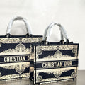 Christian Dior Jacquard Shoulder Bag Handbag Tote Shopping Bag Item NO.: HF-BG011