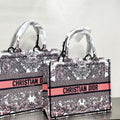Christian Dior Jacquard Shoulder Bag Handbag Tote Shopping Bag Item NO.: HF-BG029