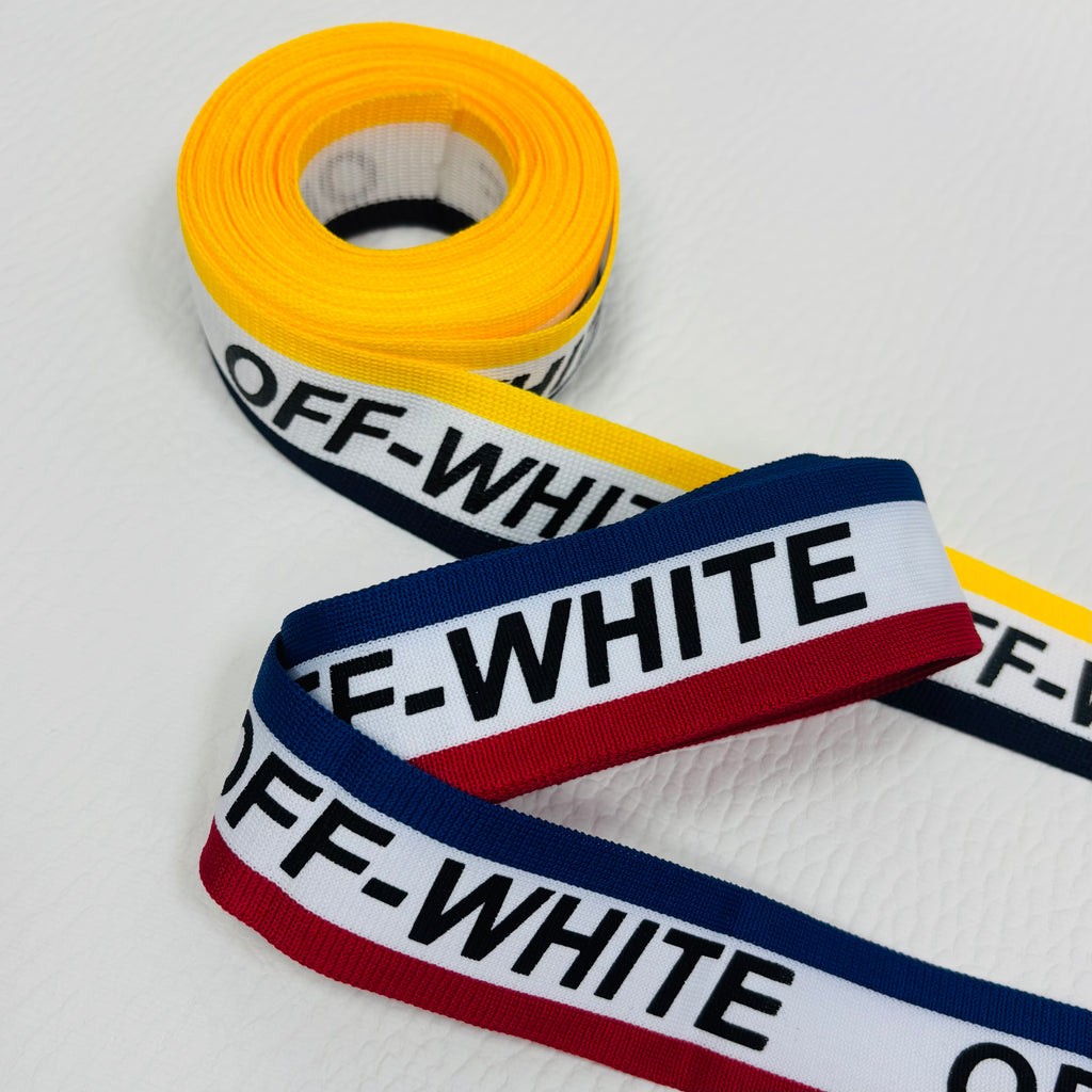 Off-White Printed Woven Wrap Band Strape Tape Item NO.: ACC-027