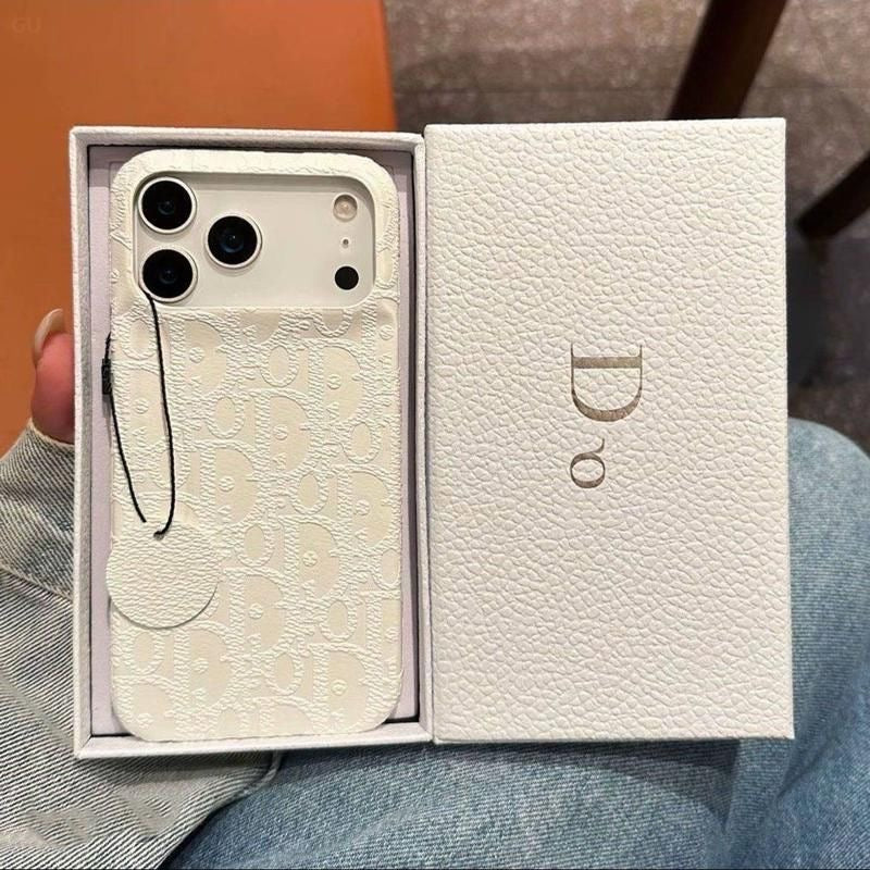 Dior Faux Leather Minimalist Phone Case Item NO.:HF-PC006