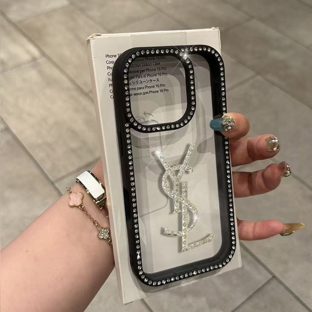 YSL Luxury Rhinestone Shockproof Versatile Phone Case Item NO.:HF-PC013
