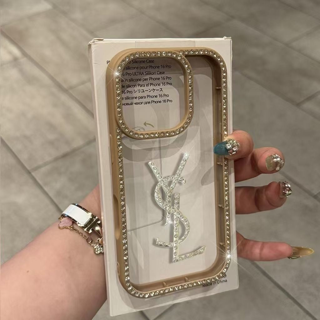 YSL Luxury Rhinestone Shockproof Versatile Phone Case Item NO.:HF-PC013