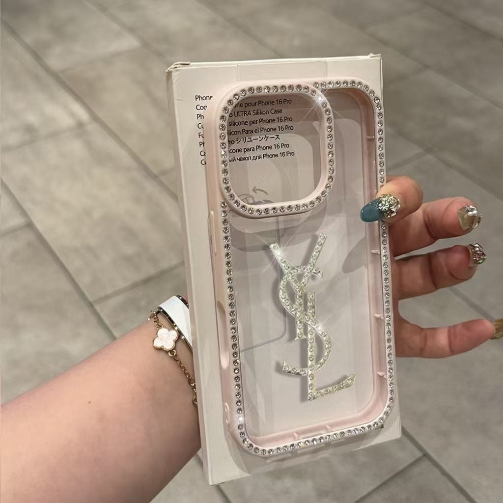 YSL Luxury Rhinestone Shockproof Versatile Phone Case Item NO.:HF-PC013
