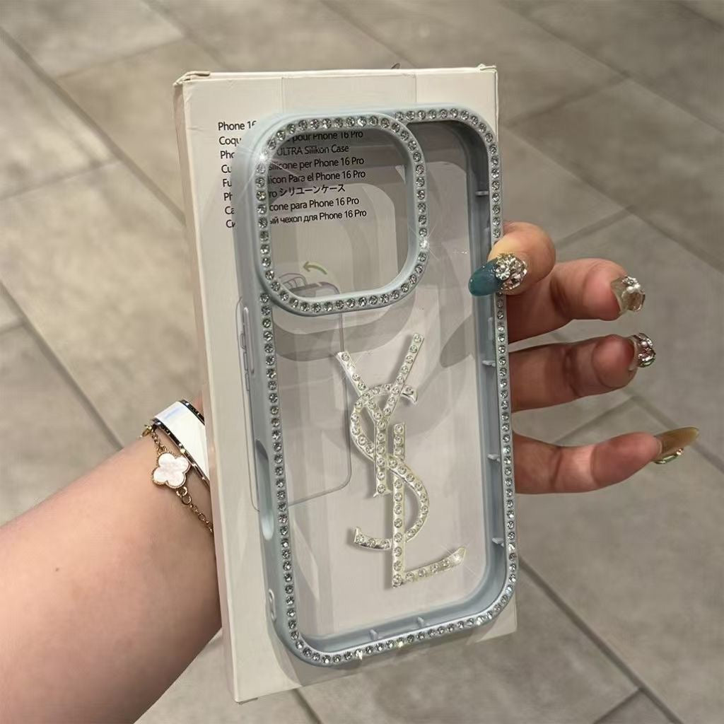 YSL Luxury Rhinestone Shockproof Versatile Phone Case Item NO.:HF-PC013