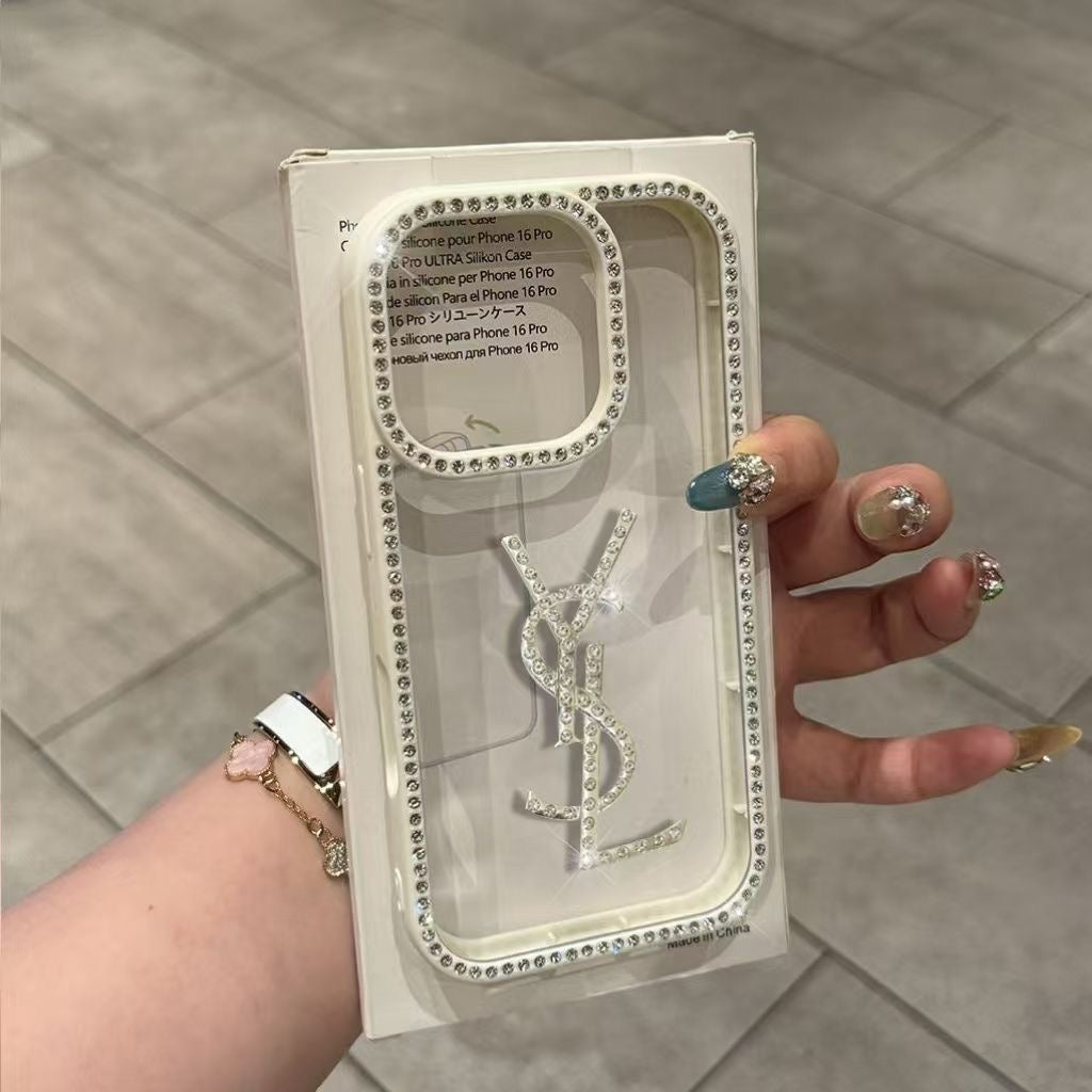 YSL Luxury Rhinestone Shockproof Versatile Phone Case Item NO.:HF-PC013