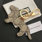 GG New Puppy-Shaped Classic Pattern Keychain Item NO.:HF-KC003