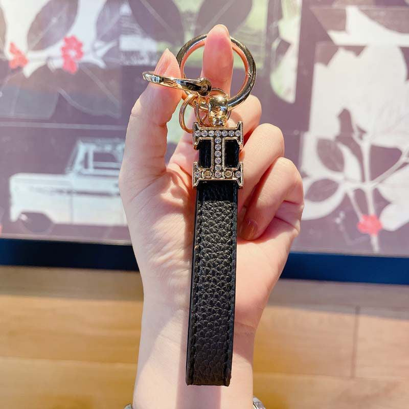 HERMES Rhinestone French-Style Keychain Belt Pendant Item NO.:HF-KC006