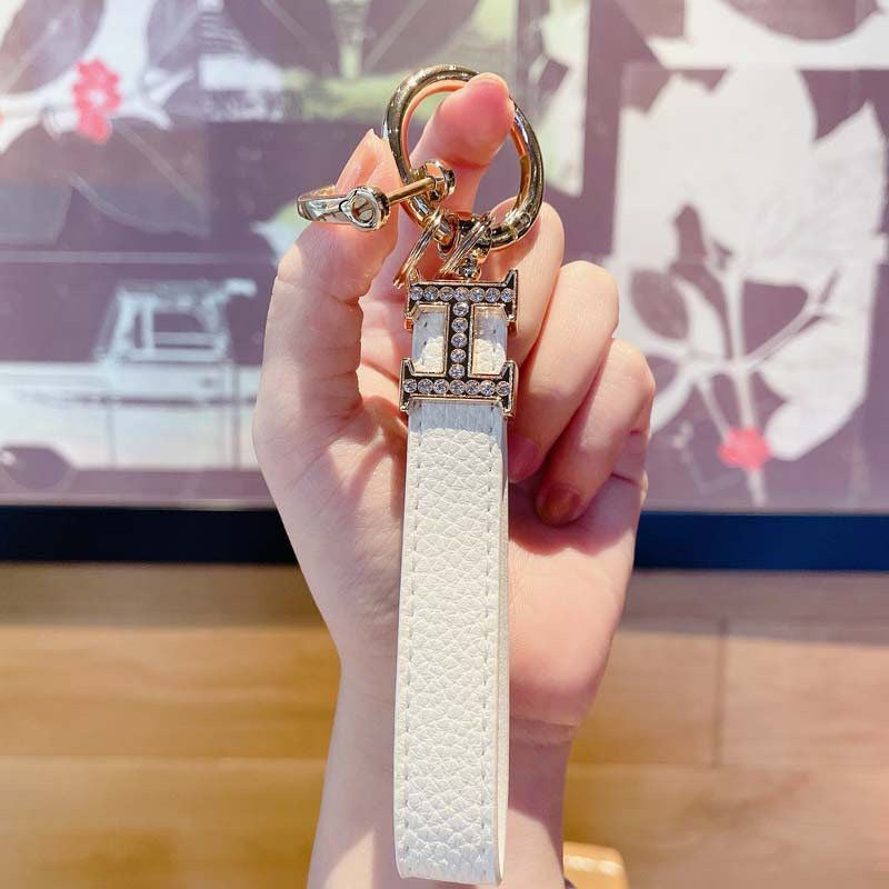HERMES Rhinestone French-Style Keychain Belt Pendant Item NO.:HF-KC006