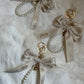 DIOR Handmade Bowknot Premium Pearl Keychain Item NO.:HF-KC007