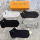 LV 5-Pair Gift Box Casual High-Stretch Athletic Ankle Socks Item NO.:HF-SK006