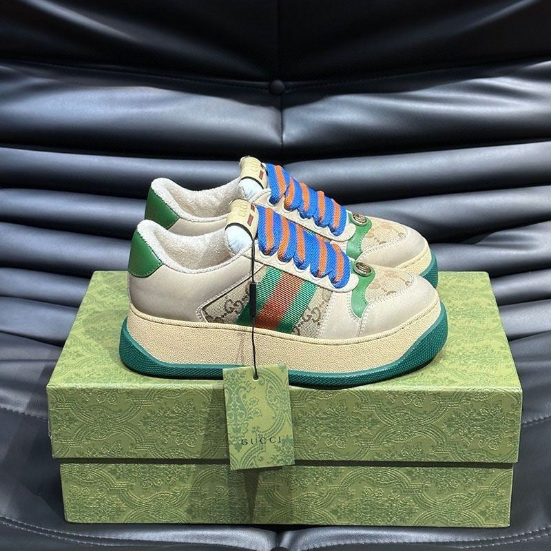 GG Women's Platform Hidden Wedge Distressed Chunky Sneakers Item NO.:HF-SE001