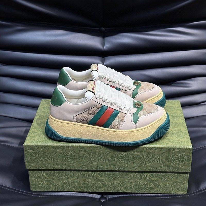 GG Women's Platform Hidden Wedge Distressed Chunky Sneakers Item NO.:HF-SE001