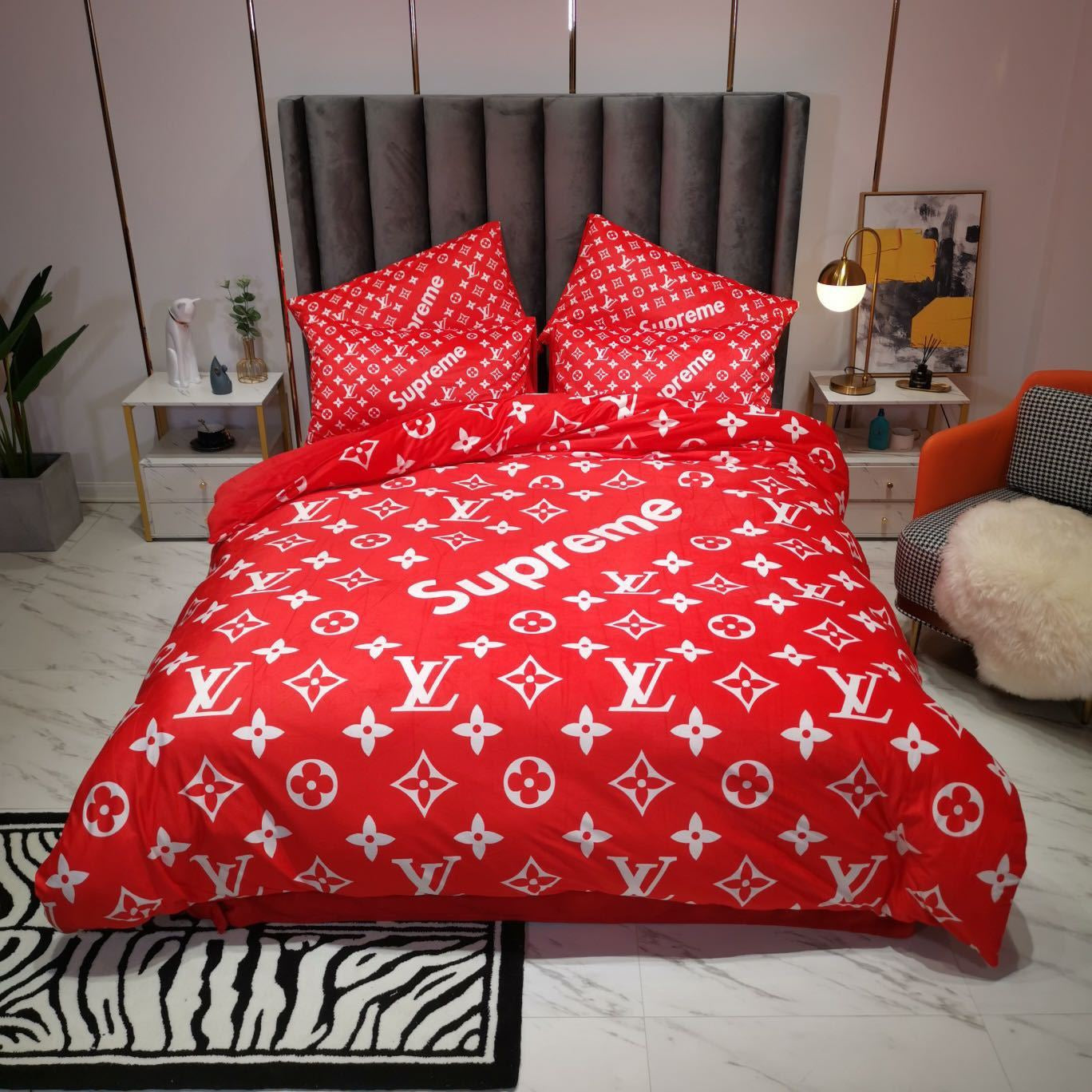 Luxury Brands Crystal Velvet Bedding Sets Item NO.:HF-HP002