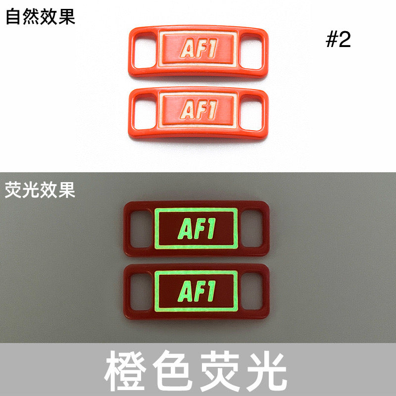 Noctilucent Neon Colors Decorative AF1 Sneaker Buckles for Custom Shoe Makers Item NO.: ACC-003