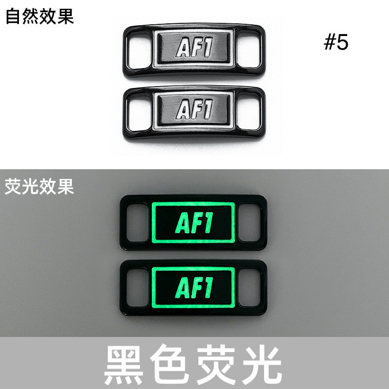 Noctilucent Neon Colors Decorative AF1 Sneaker Buckles for Custom Shoe Makers Item NO.: ACC-003