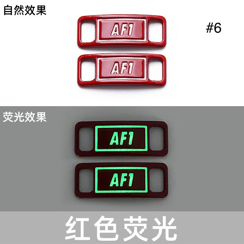 Noctilucent Neon Colors Decorative AF1 Sneaker Buckles for Custom Shoe Makers Item NO.: ACC-003