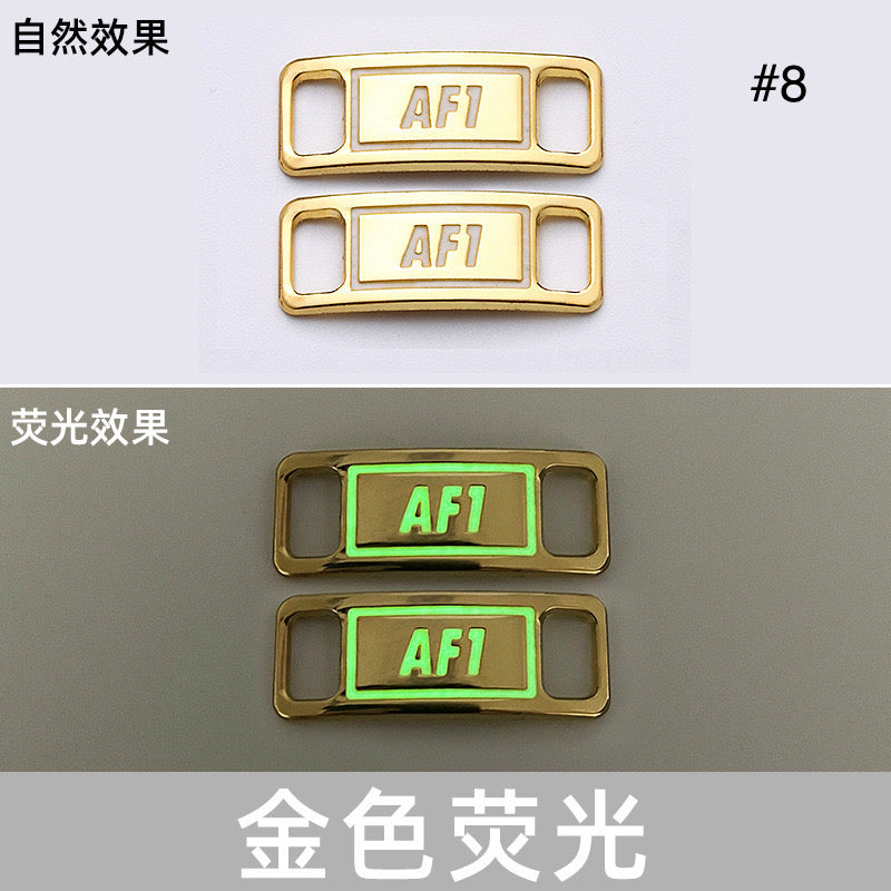 Noctilucent Neon Colors Decorative AF1 Sneaker Buckles for Custom Shoe Makers Item NO.: ACC-003