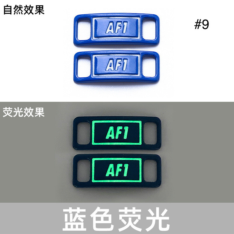 Noctilucent Neon Colors Decorative AF1 Sneaker Buckles for Custom Shoe Makers Item NO.: ACC-003