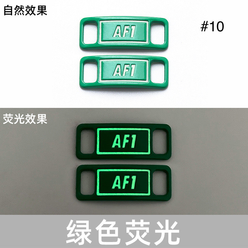 Noctilucent Neon Colors Decorative AF1 Sneaker Buckles for Custom Shoe Makers Item NO.: ACC-003