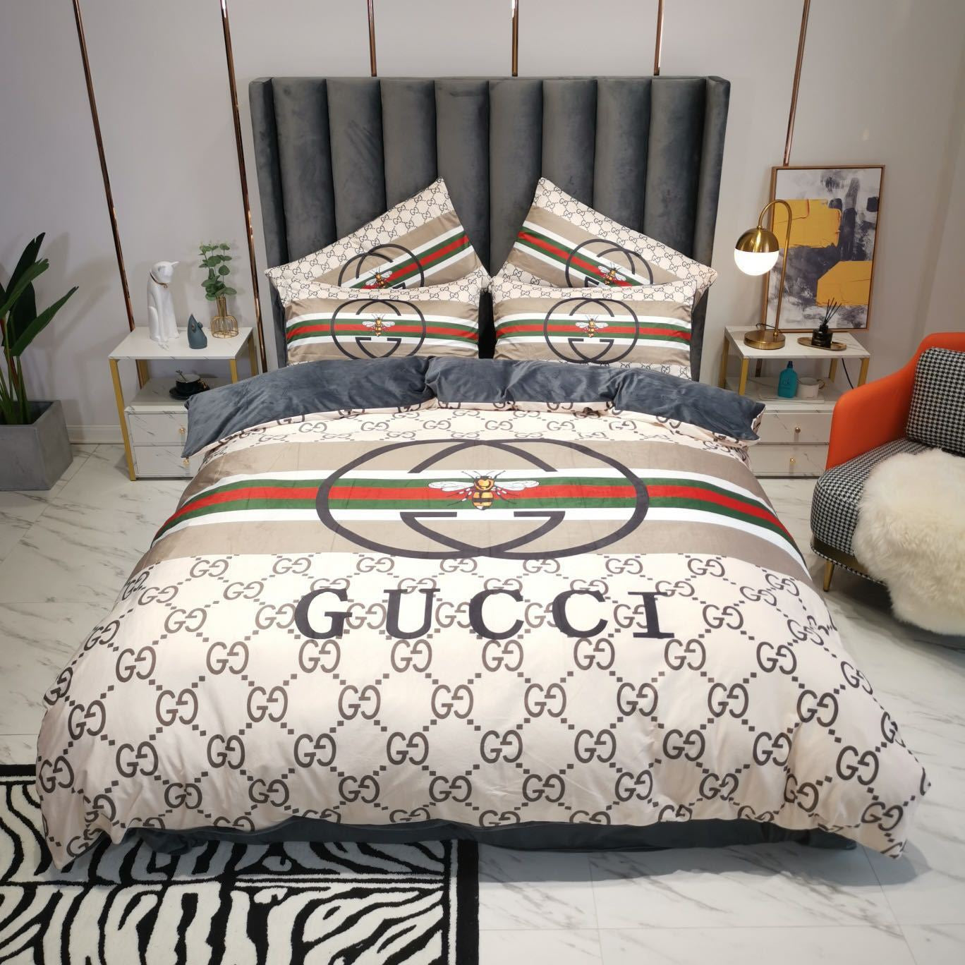 Luxury Brands Crystal Velvet Bedding Sets Item NO.:HF-HP002