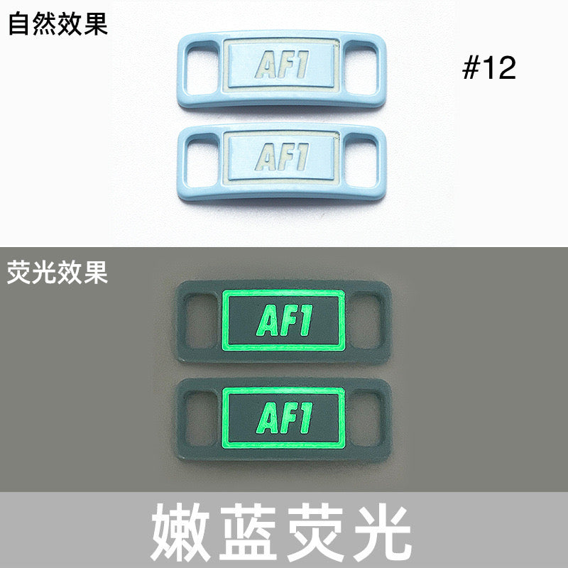 Noctilucent Neon Colors Decorative AF1 Sneaker Buckles for Custom Shoe Makers Item NO.: ACC-003