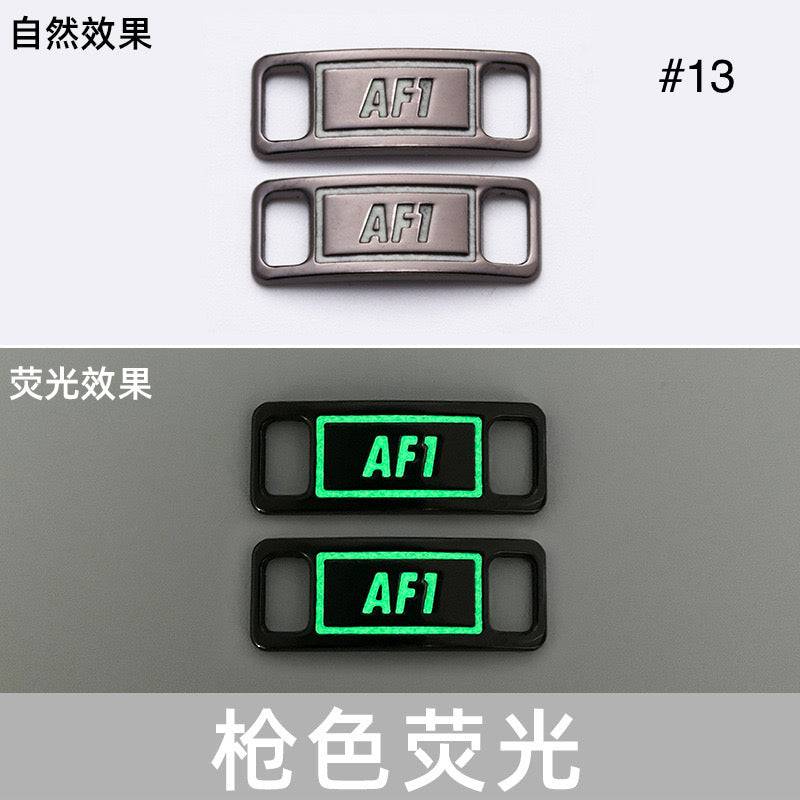 Noctilucent Neon Colors Decorative AF1 Sneaker Buckles for Custom Shoe Makers Item NO.: ACC-003