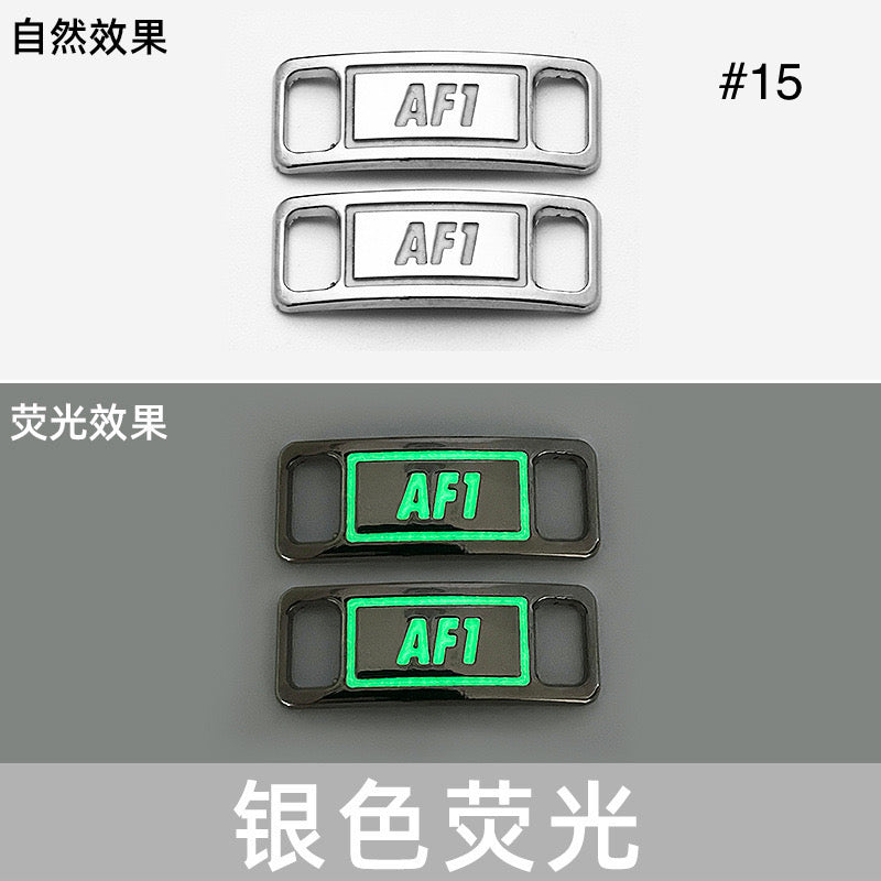 Noctilucent Neon Colors Decorative AF1 Sneaker Buckles for Custom Shoe Makers Item NO.: ACC-003