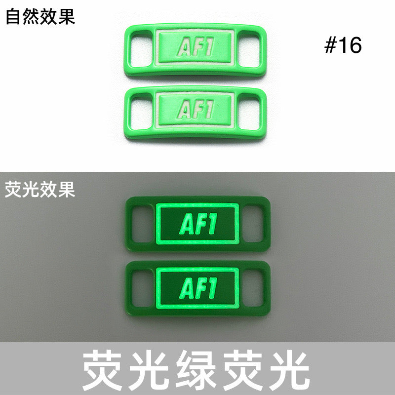 Noctilucent Neon Colors Decorative AF1 Sneaker Buckles for Custom Shoe Makers Item NO.: ACC-003
