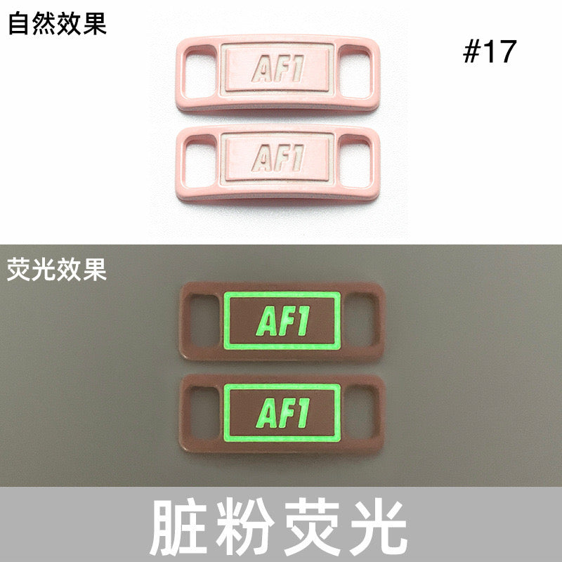 Noctilucent Neon Colors Decorative AF1 Sneaker Buckles for Custom Shoe Makers Item NO.: ACC-003