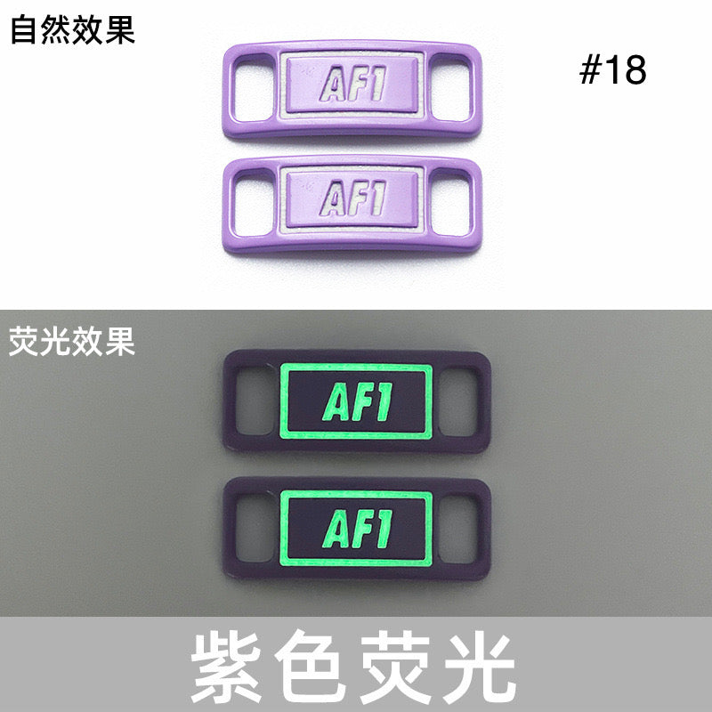 Noctilucent Neon Colors Decorative AF1 Sneaker Buckles for Custom Shoe Makers Item NO.: ACC-003