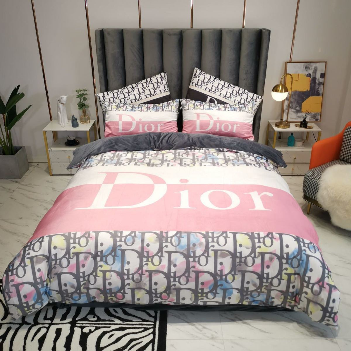 Luxury Brands Crystal Velvet Bedding Sets Item NO.:HF-HP002