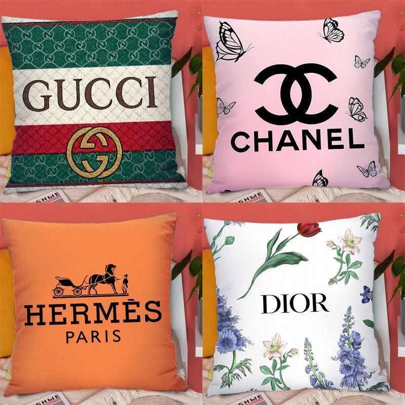 Square Double-Sided Pattern Decorative Pillow Cover Item NO.:HF-HP004