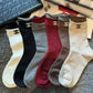 CC Minimalist Color-Block Mid-Calf Women's Socks (Fall & Winter) Item NO.:HF-SK007