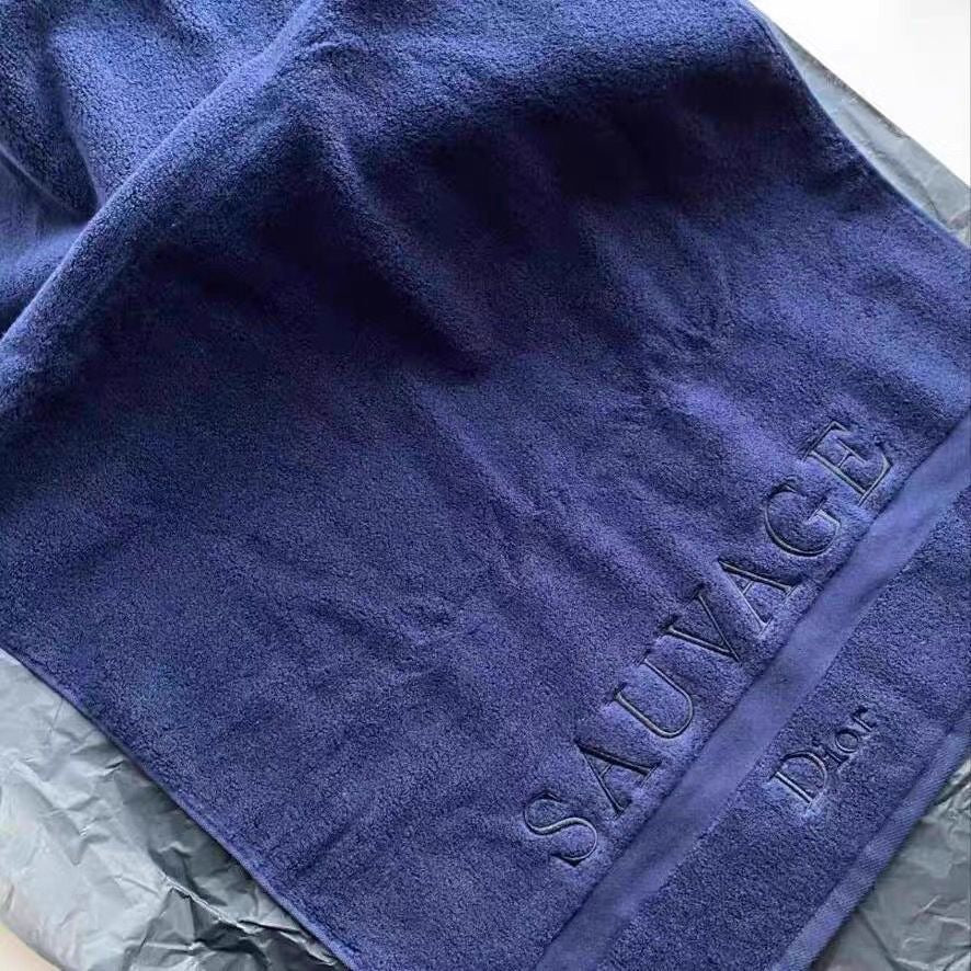 DIOR 100% Cotton Absorbent Navy Wilderness Towel Item NO.:HF-HP006