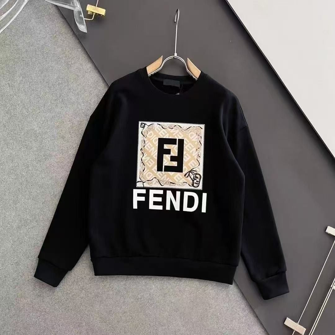 FENDI Unisex Printed Loose Heavyweight Hoodie Item NO.:HF-CT010