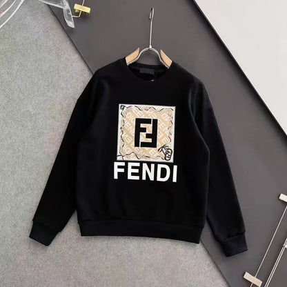 FENDI Unisex Printed Loose Heavyweight Hoodie Item NO.:HF-CT010