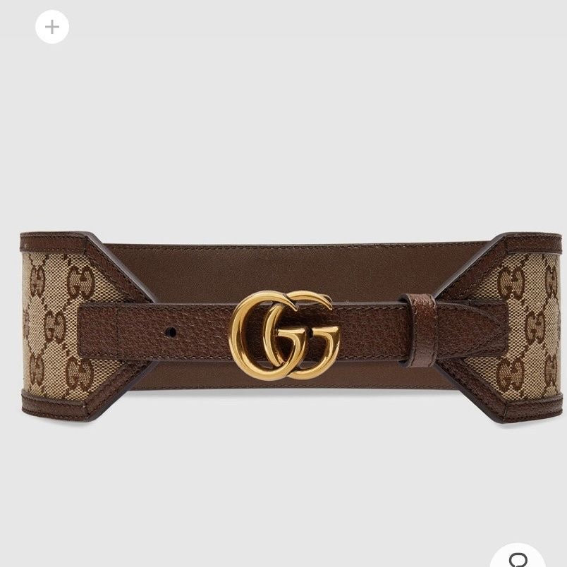 7CM Wide Gucci GG Buckle Classical Jacquard Canvas Genuine Leather Edge Belt   ITEM NO.: HF-BT014
