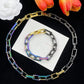 Two-Piece Set Dream Color Necklace & Bracelet Set    ITEM NO.: CS-JL057