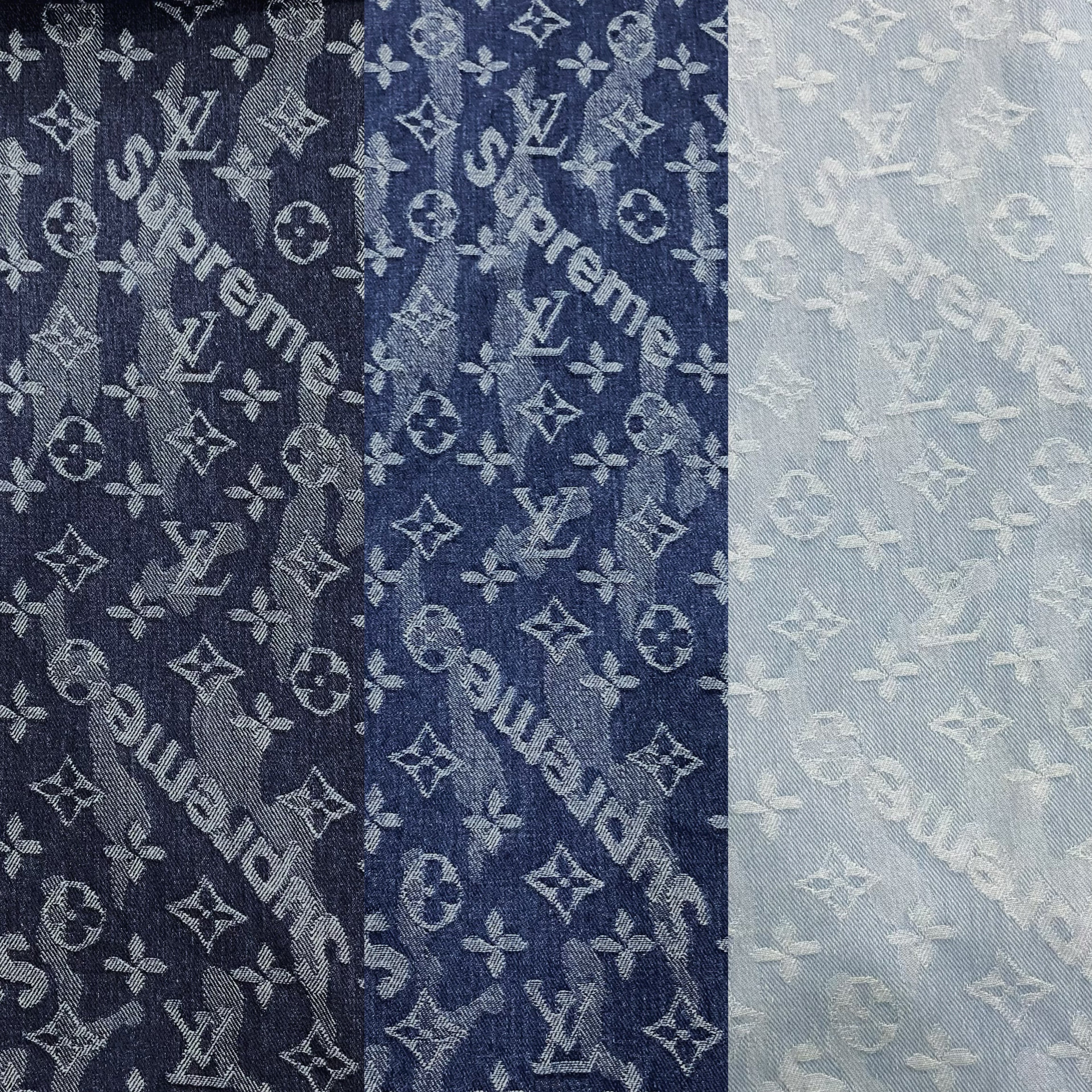 Selected Quality Mutiple Colors LV Supreme Jacquard Denim Washed Fabrics