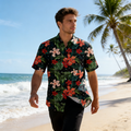LV Polyester Stretch Woven Printed Resort Shirts Item NO.:HF-CT001