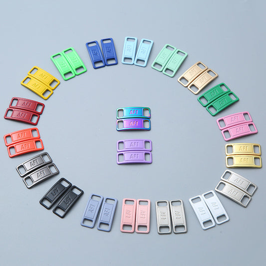 Colorful Decorative AF1 Sneaker Buckles for Custom Shoe Makers