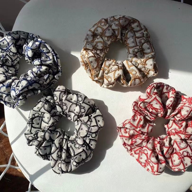 Gorgeous Dior Jacquard Hair Scrunchies ITEM NO. : HF-HD026