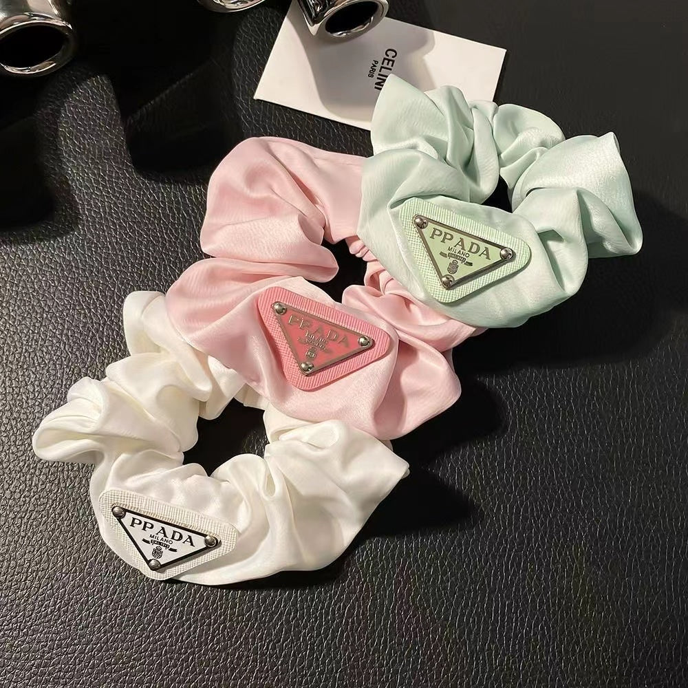 Macaron Colors Prada Ribbon Hair Scrunchies   ITEM NO.: HF-HD038