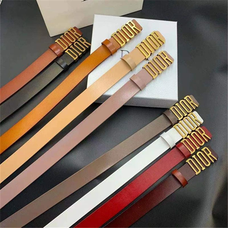 9 Colors Simple Delicate Dior Buckle Leather Belt   ITEM NO.: HF-BT040