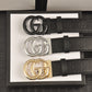 Selected Quality Classical Black Embossed LV Buckle Leather Belt ITEM NO.: CS-BT073